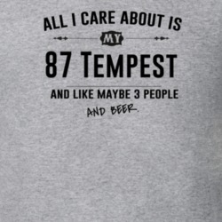 All I Care About Is My 87 Tempest And Beer Funny T Shirt