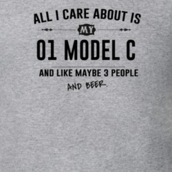 All I Care About Is My 01 Model C And Beer Funny T Shirt