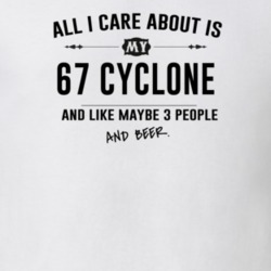 All I Care About Is My 67 Cyclone And Beer Funny T Shirt