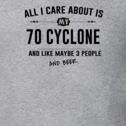 All I Care About Is My 70 Cyclone And Beer Funny T Shirt