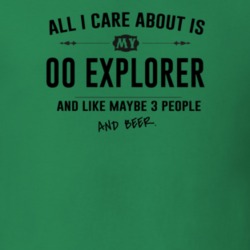 All I Care About Is My 00 Explorer And Beer Funny T Shirt