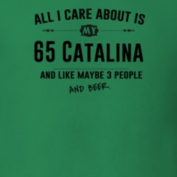 All I Care About Is My 65 Catalina And Beer Funny T Shirt