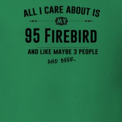 All I Care About Is My 95 Firebird And Beer Funny T Shirt