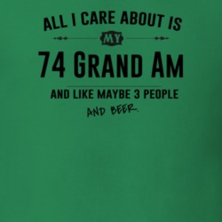 All I Care About Is My 74 Grand Am And Beer Funny T Shirt