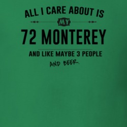 All I Care About Is My 72 Monterey And Beer Funny T Shirt