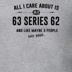 All I Care About Is My 63 Series 62 And Beer Funny T Shirt