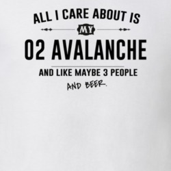 All I Care About Is My 02 Avalanche And Beer Funny T Shirt