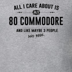 All I Care About Is My 80 Commodore And Beer Funny T Shirt