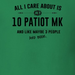 All I Care About Is My 10 Patiot Mk And Beer Funny T Shirt