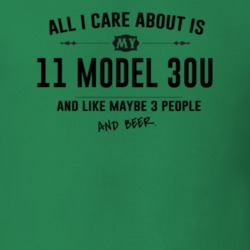 All I Care About Is My 11 Model 30U And Beer Funny T Shirt