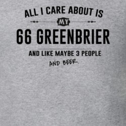 All I Care About Is My 66 Greenbrier And Beer Funny T Shirt