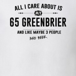 All I Care About Is My 65 Greenbrier And Beer Funny T Shirt