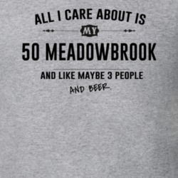 All I Care About Is My 50 Meadowbrook And Beer Funny T Shirt
