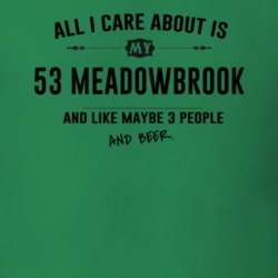 All I Care About Is My 53 Meadowbrook And Beer Funny T Shirt