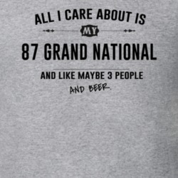 All I Care About Is My 87 Grand National And Beer Funny T Shirt