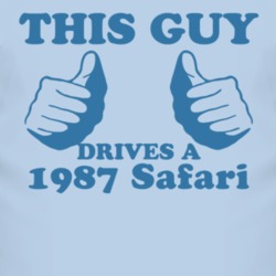 This Guy Drives A 1987 Pontiac Safari Car Lover T Shirt