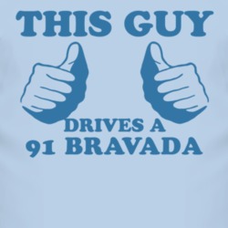 This Guy Drives A 1991 Oldsmobile Bravada Car Lover T Shirt