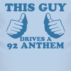 This Guy Drives A 1992 Oldsmobile Anthem Car Lover T Shirt
