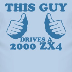 This Guy Drives A 2000 ZX4 Car Lover T Shirt