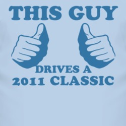 This Guy Drives A 2011 Chevy Classic Car Lover T Shirt