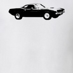 1970 Plymouth Barracuda Side View Faded Look Light T Shirt