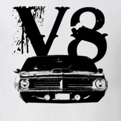 1971 Plymouth Barracuda Grill View V8 Faded Look Light T Shirt