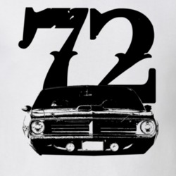 1972 Plymouth Barracuda Grill View Faded Look Light T Shirt