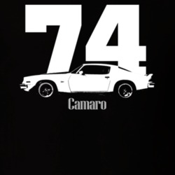 1974 Camaro Side Year Model Dark Color T Shirt