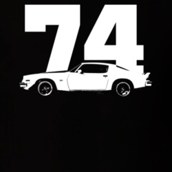 1974 Camaro Side Year Dark Color T Shirt