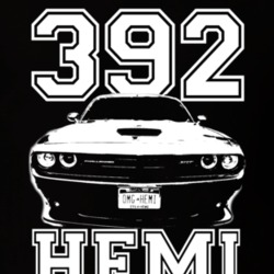 2015 Challenger SRT Grill Engine Size Dark Color Shirt