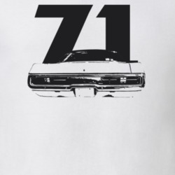 1971 Polara Rear View With Year light Color T Shirt