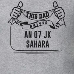 This Dad Drives An 07 Jk Sahara Father's Day T Shirt
