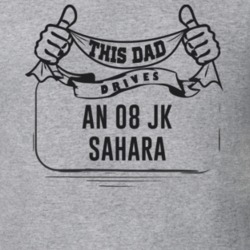 This Dad Drives An 08 Jk Sahara Father's Day T Shirt