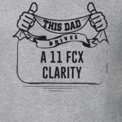 This Dad Drives A 11 Fcx Clarity Father's Day T Shirt