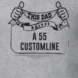 This Dad Drives A 55 Customline Father's Day T Shirt
