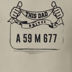 This Dad Drives A 59 M 677 Father's Day T Shirt