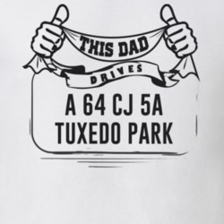 This Dad Drives A 64 Cj 5A Tuxedo Park Father's Day T Shirt