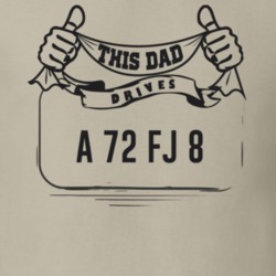 This Dad Drives A 72 Fj 8 Father's Day T Shirt