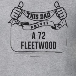This Dad Drives A 72 Fleetwood Father's Day T Shirt