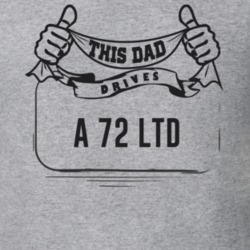 This Dad Drives A 72 Ltd Father's Day T Shirt