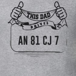 This Dad Drives An 81 Cj 7 Father's Day T Shirt