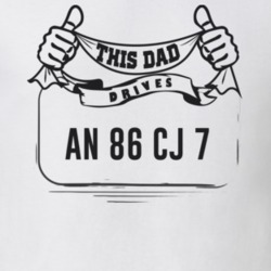 This Dad Drives An 86 Cj 7 Father's Day T Shirt