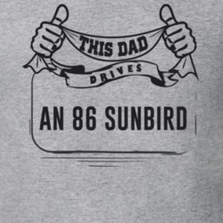 This Dad Drives An 86 Sunbird Father's Day T Shirt
