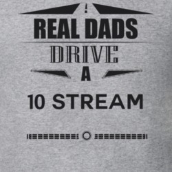 Real Dads Drive A 10 Stream Father's Day T Shirt