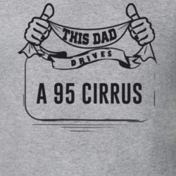 This Dad Drives A 95 Cirrus Father's Day T Shirt