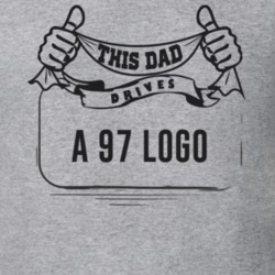 This Dad Drives A 97 Logo Father's Day T Shirt