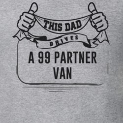 This Dad Drives A 99 Partner Van Father's Day T Shirt