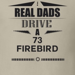 Real Dads Drive A 73 Firebird Father's Day T Shirt