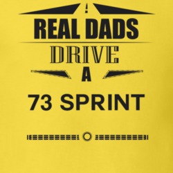 Real Dads Drive A 73 Sprint Father's Day T Shirt