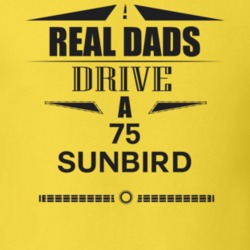 Real Dads Drive A 75 Sunbird Father's Day T Shirt